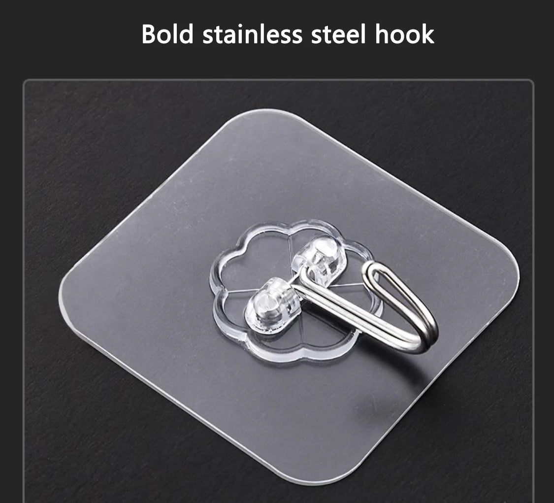 10/20 Pcs Hooks Transparent Strong Self Adhesive Door Wall Hangers Hooks Suction Heavy Load Rack Cup Sucker for Kitchen Bathroom