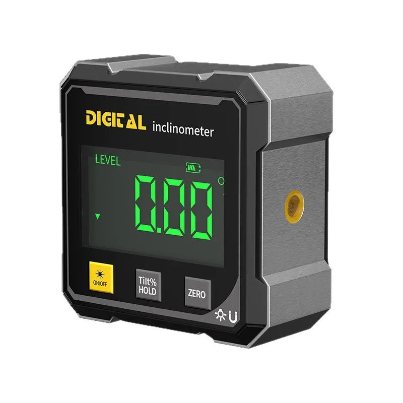 Household Double Sided Laser Inclinometer Multifunctional Four Sided Magnetic Absorption Angle Level Small Slope Measuring Tools - Shoppiline