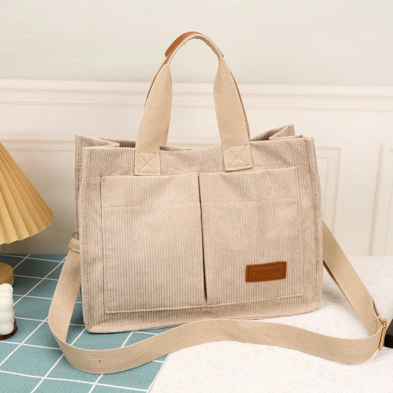Damenhandtasche, neue modische Canvas-Umhängetasche mit großem Fassungsvermögen, Crossbody-Tasche, Pendeltasche  zwq