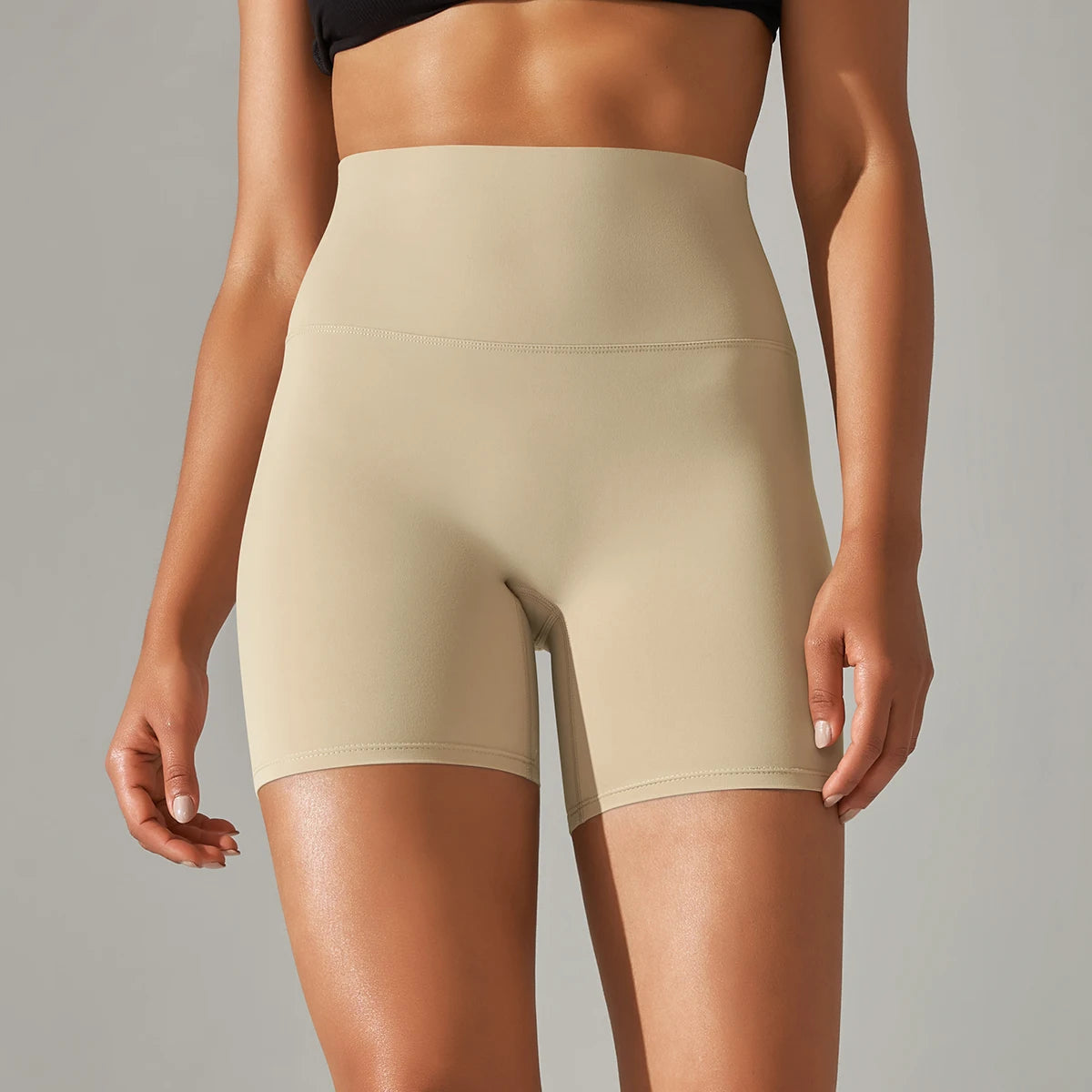 1PC Yoga Shorts Women Fitness Shorts Running Cycling Shorts Breathable Sports Leggings High Waist Summer Workout Gym Shorts