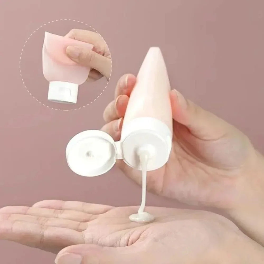 Refillable water bottle, soft silicone squeeze tube packaging empty bottle, wholesale supply