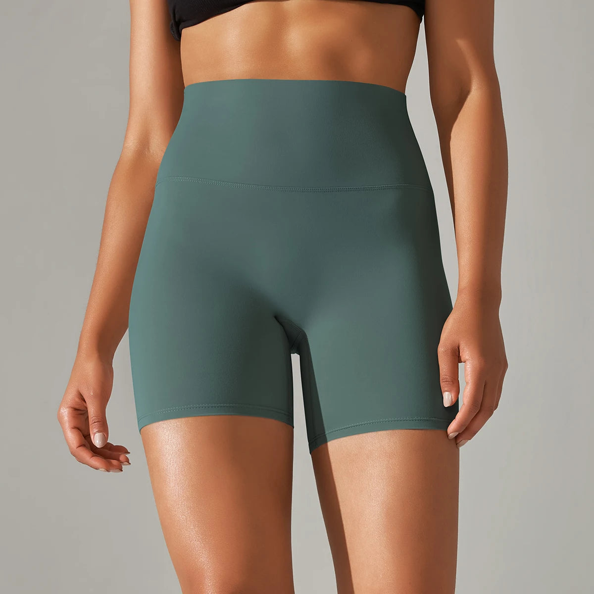 1PC Yoga Shorts Women Fitness Shorts Running Cycling Shorts Breathable Sports Leggings High Waist Summer Workout Gym Shorts