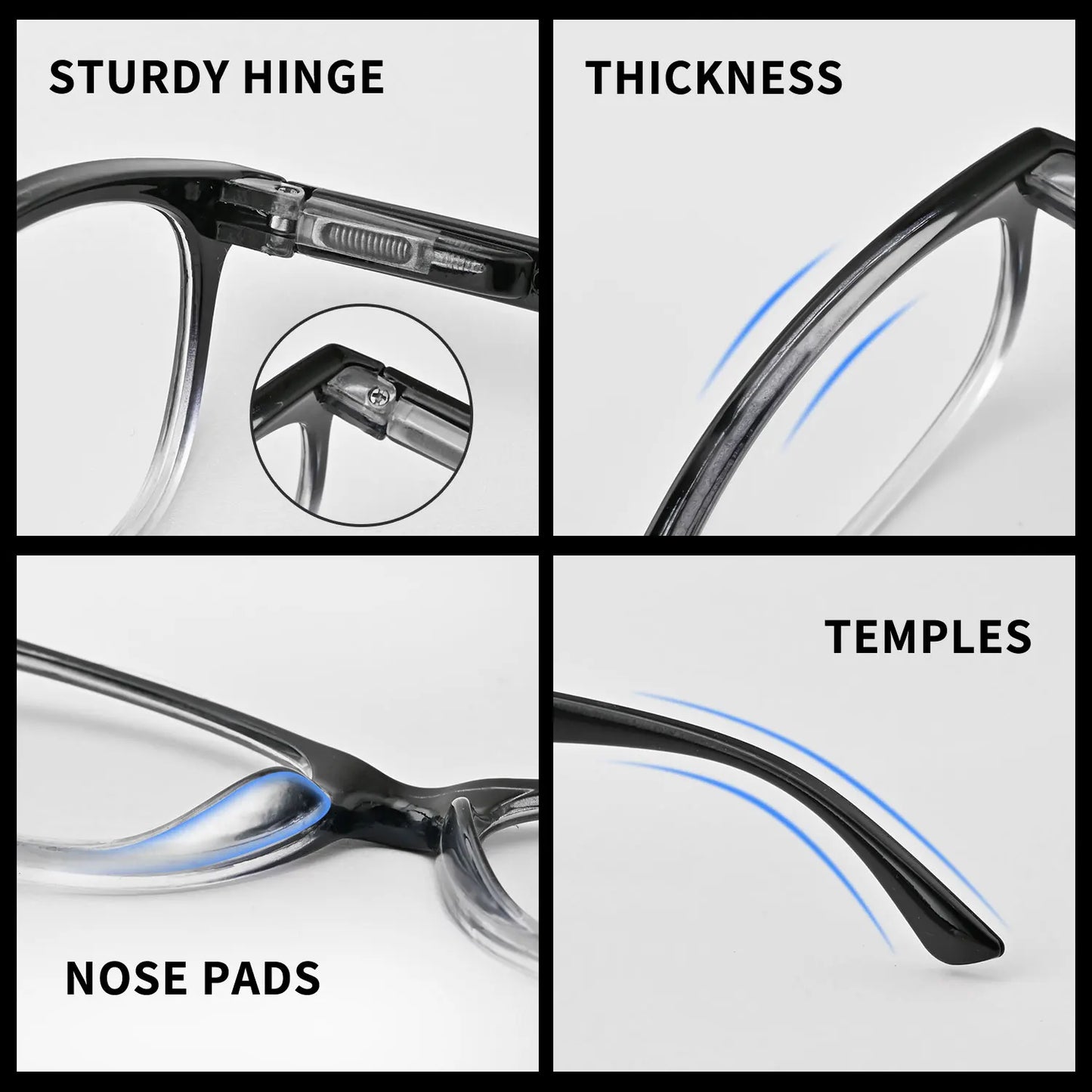 1/2/3/4/5PCS VOPHA Auto-Focus Reading Glasses Lightweight PC Frame, Unisex Design | Ideal for Computer Use & Perfect Gift Choice