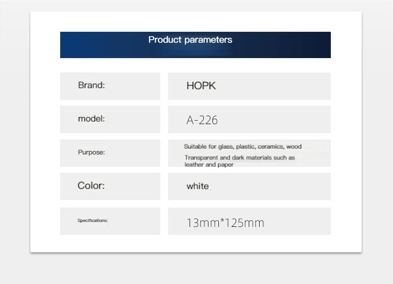 1/3/4Pcs White Permanent Paint Pen set for Wood Rock Plastic Leather Glass Stone Metal Canvas Ceramic Deep Hole Marker 0.7mm