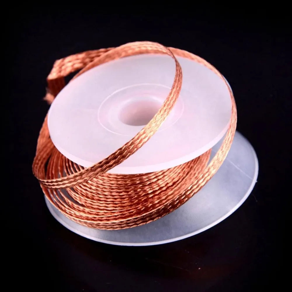 3M Long Desoldering Wire 1.5-3.5mm Wide No-Clean Desoldering Wire Tape for PCB Electrical Repair