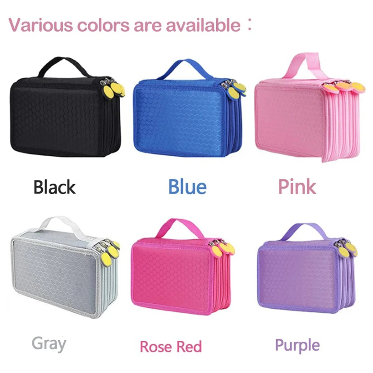 72 Holes Four layers Pencil Case Large Capacity Kawaii Pen Storage Bag Korean Stationery Back to School Office Supplies - Shoppiline