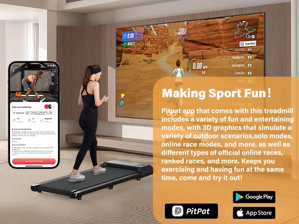 300lbs Treadmill for Home 2.5HP Treadmills Walking Pad LCD Digital Data Display 2in1 Walking Running Fitness Exercise Machine - Shoppiline