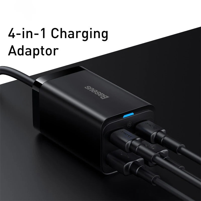 Baseus GaN3 100/ 65W Desktop Charger Quick Charge QC 3.04.0 USB C Type C Phone Charger For iPhone15 Huawei Xiaomi MacBook Laptop - Shoppiline