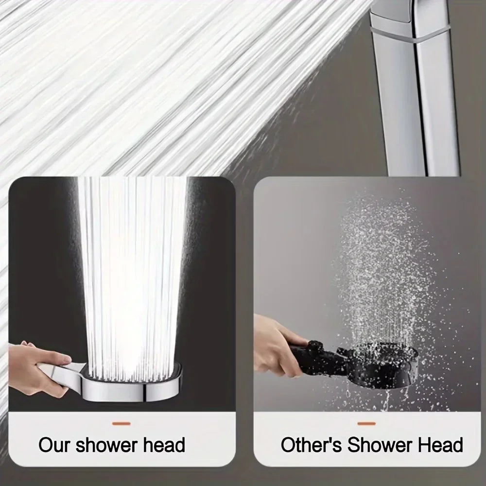 3-Modes High Pressure Shower Head Water Saving Shower Heads Adjustable Water Massage Sprayer Home Bathroom Accessories