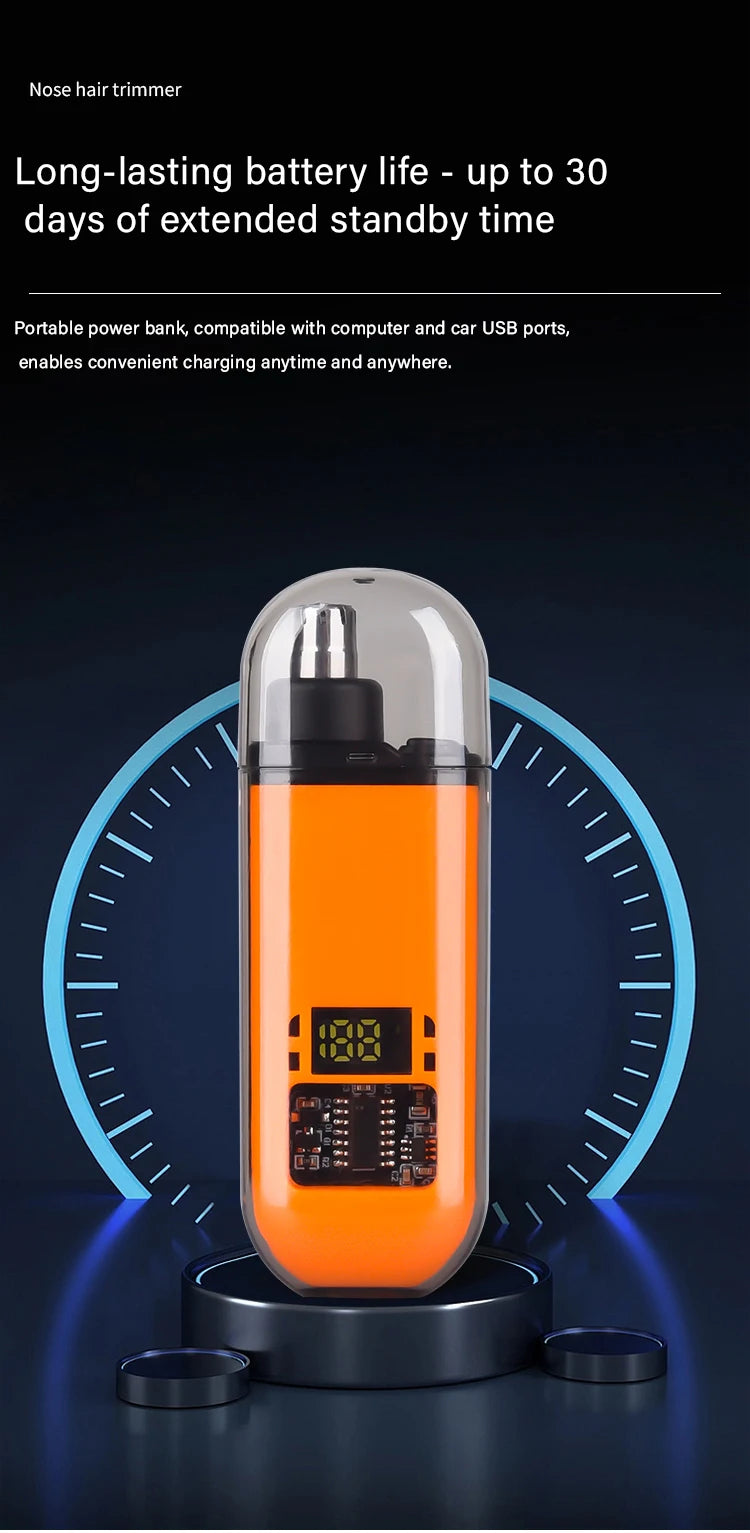Nose Hair Trimmer Portable Trimmer for Nose Mini Nose and Ear Hair Trimmer Portable Nose Trimmer Rechargeable Trimmer for Man - Shoppiline