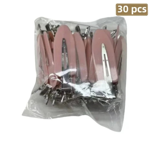 30/120Pcs Women's Model, Solid Color Fashionable and Simple, Cute and Sweet Hair Clip, Suitable for Use with Bangs and Side