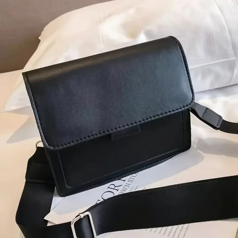 Women PU Leather Crossbody Bag Fashion Shoulder Messenger Handbag Small Flap Bag for Travel