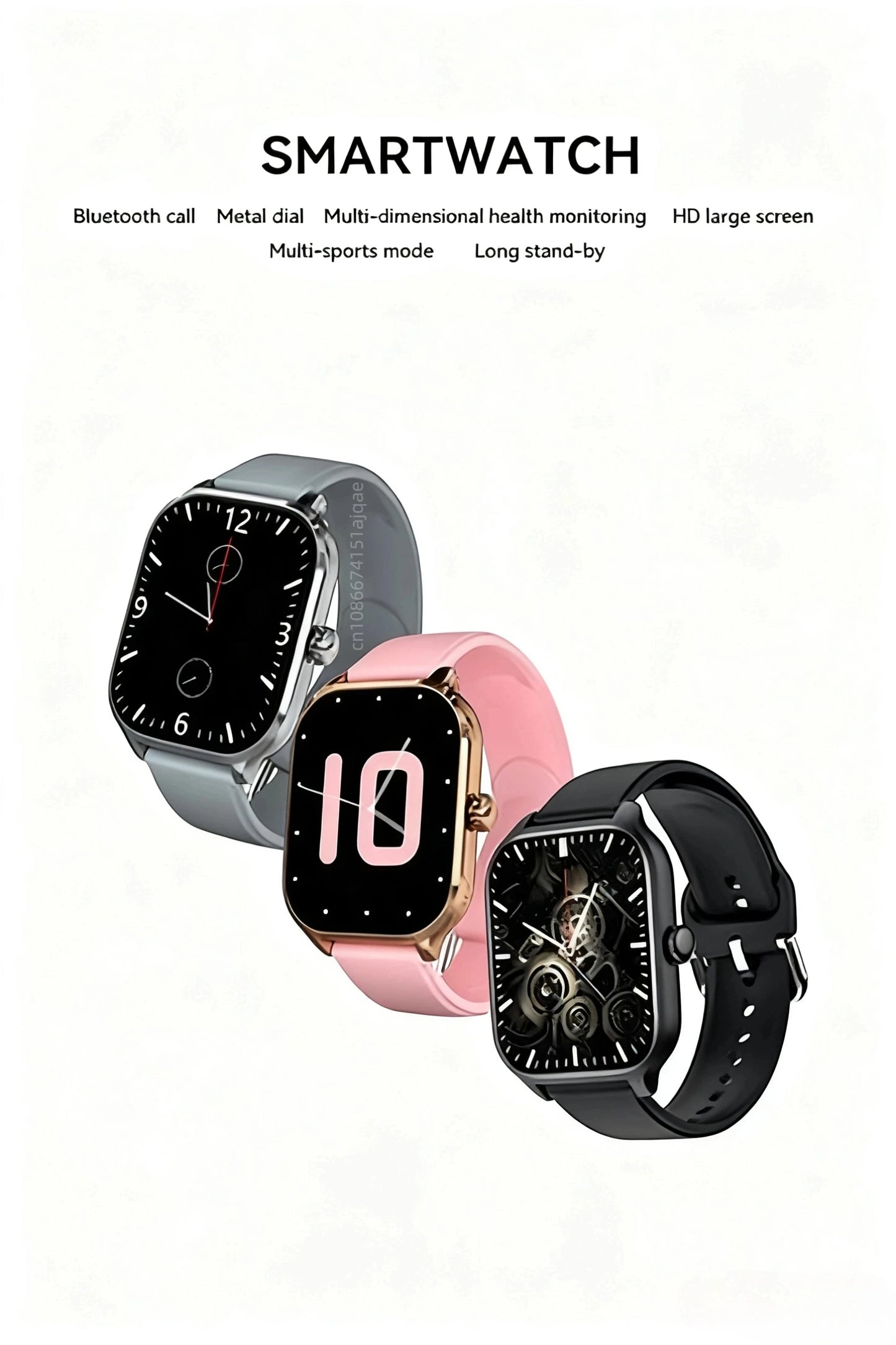 HOMEFISH H9 Intelligent Watch Bluetooth Call Remote Photography Sleep Monitoring Multiple Sports Modes Heart Rate Blood