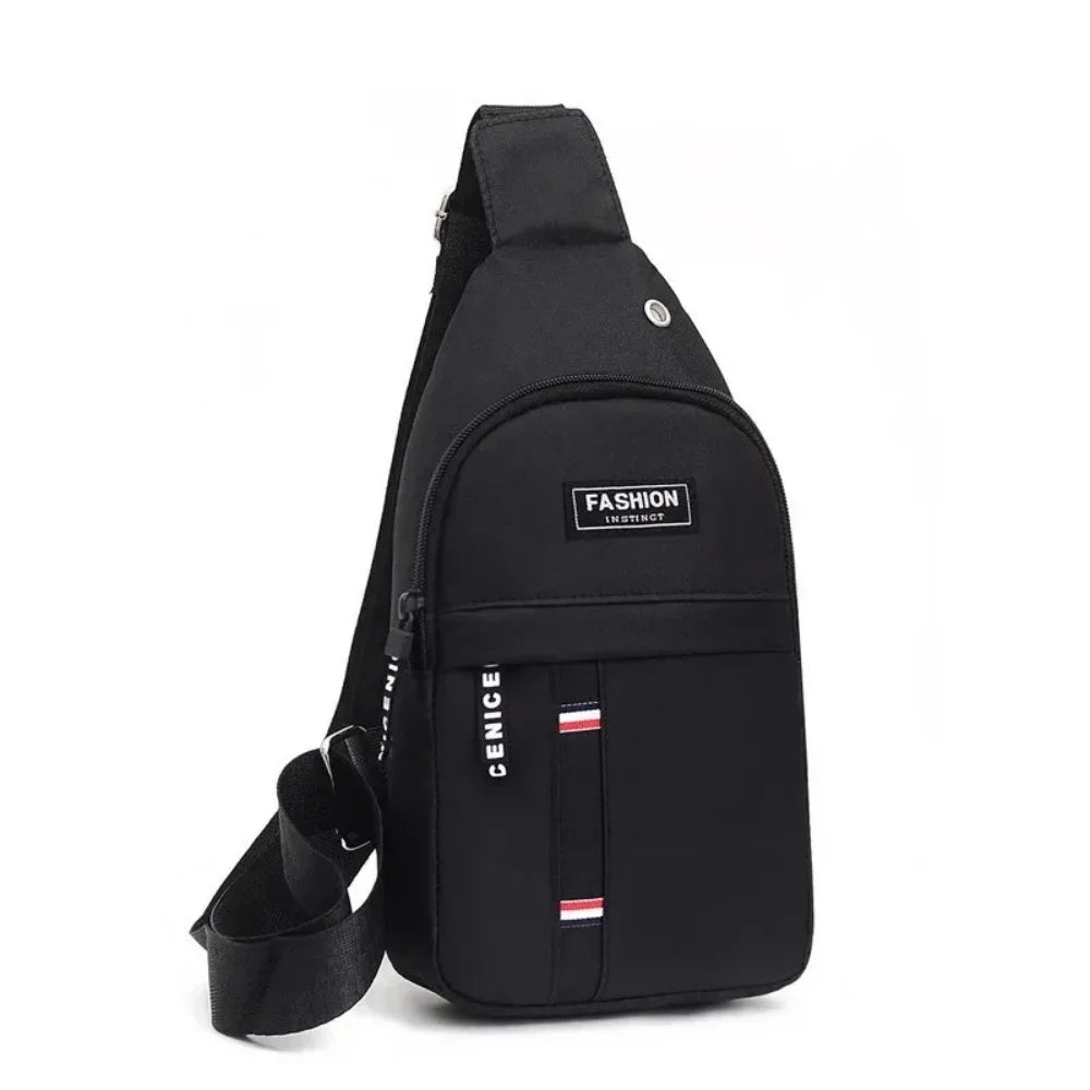 Classic Fashion Canvas Waterproof Sling Chest Crossbody Bag Sport Travel Outdoor Bag Practical Casual Daily Carry Capacity Bags