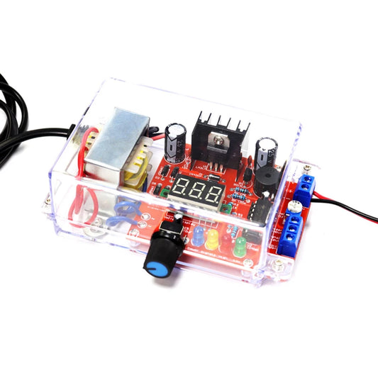 Electronic DIY LM317 Adjustable Voltage Regulated Kit DC Step-down Power Supply Making Parts With Case Soldering Assembly 220V - Shoppiline