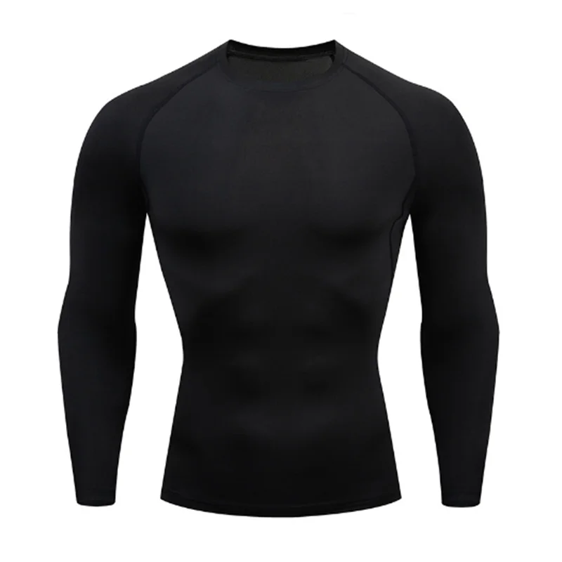 2025 Compressed T-shirt Men's sportswear Running T-shirt Elastic Quick-drying Exercise T-shirt for men exercising in the gym