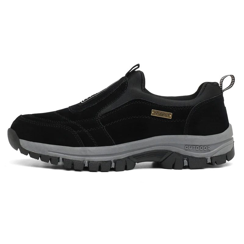 Classic Outdoor Men Sneakers Spring Slip On Casual Shoes Breathable Suede Leather Shoe Anti-skid Walking Shoe Hot Sale Footwear