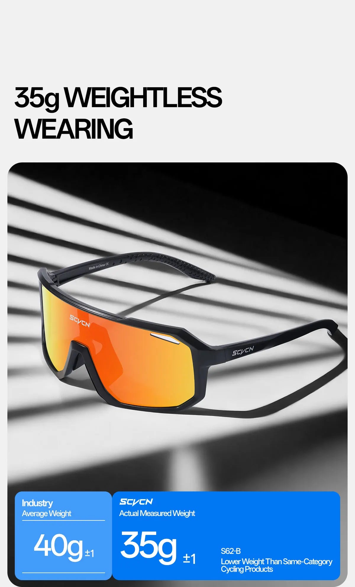 SCVCN HOT MTB Cycling Glasses for Men Women Outdoor Sports Running Drving Sunglasses UV400 Road Running Bike Bicycle Goggles