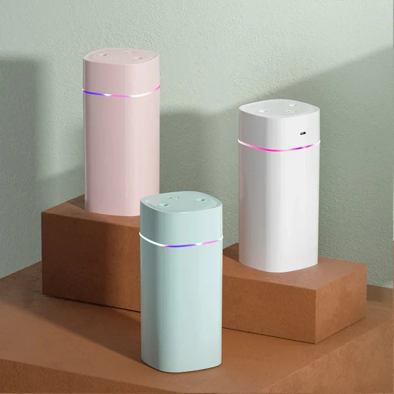 USB Dual-Nozzle Humidifier 600ml/H Super Mist Ultra Quiet Moisturizing Device For Home Car