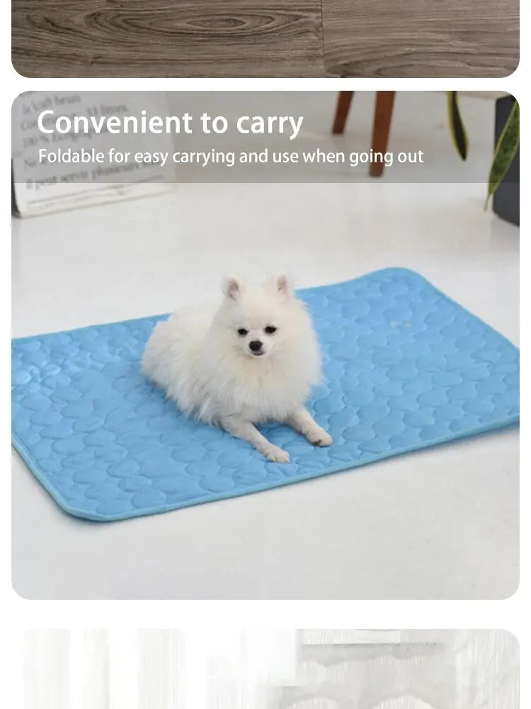 Cat Ice Mats Summer Cat Dog Sofa Nest Bed Cooling Sleeping Pad for Small Dogs Pets Durable Sofa Cooling Pad Blanket