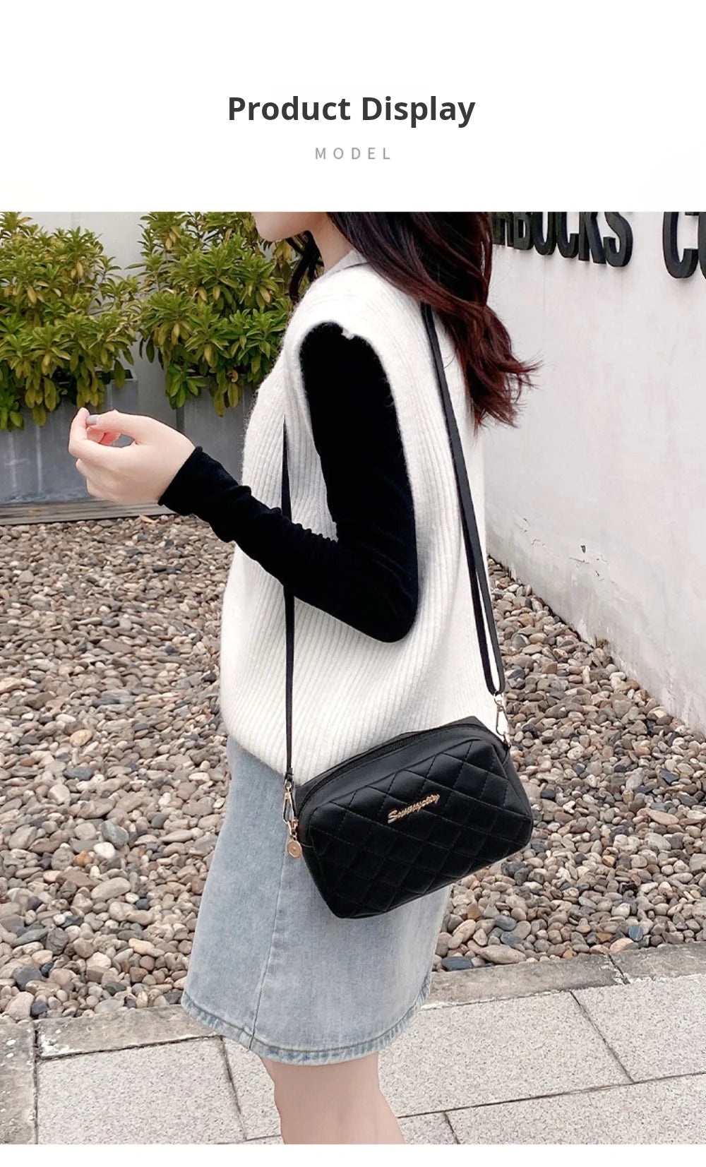 2024 Quaste Kleine Umhängetasche für Damen Trend Lingge Stickerei Kamera Damen Umhängetasche Mode Kette Damen Crossbody Taschen
