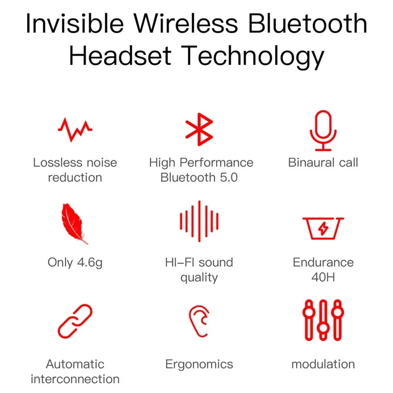 Digital Display Bluetooth Earphones with Mic TWS E6S Wireless Bluetooth Headset Noise Cancelling Headset for Xiaomi Huawei Oppo