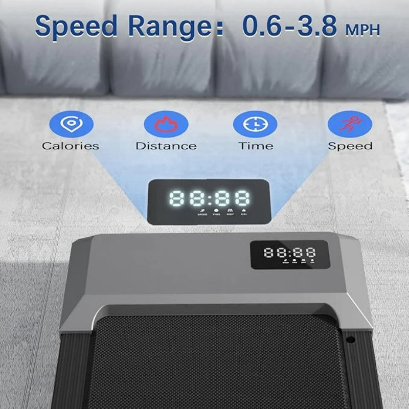 300lbs Treadmill for Home 2.5HP Treadmills Walking Pad LCD Digital Data Display 2in1 Walking Running Fitness Exercise Machine - Shoppiline