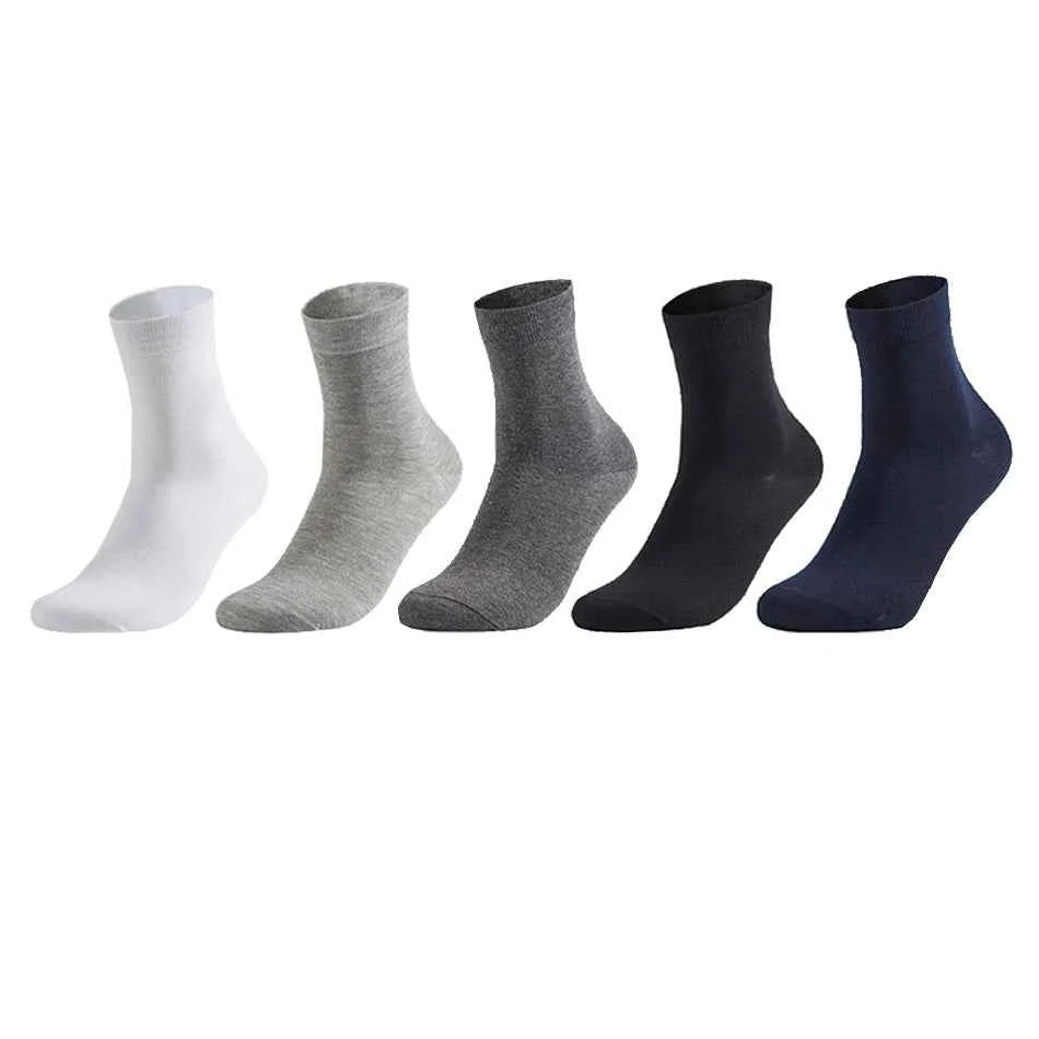 10 Pairs Men's Cotton Socks New Style Black Business Men Socks Soft Breathable Summer Winter for Male Socks Plus Size 38-47