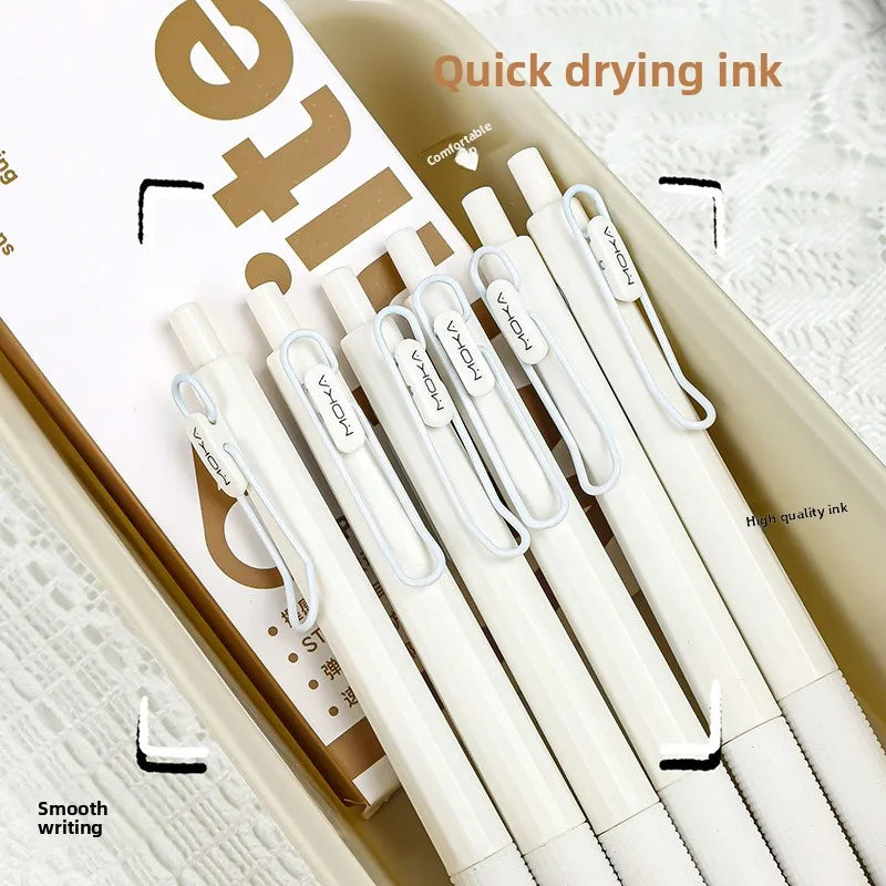 Creative Press Neutral Pen Signature Pen Black Pen Student Supplies Quick Drying Pen Stationery
