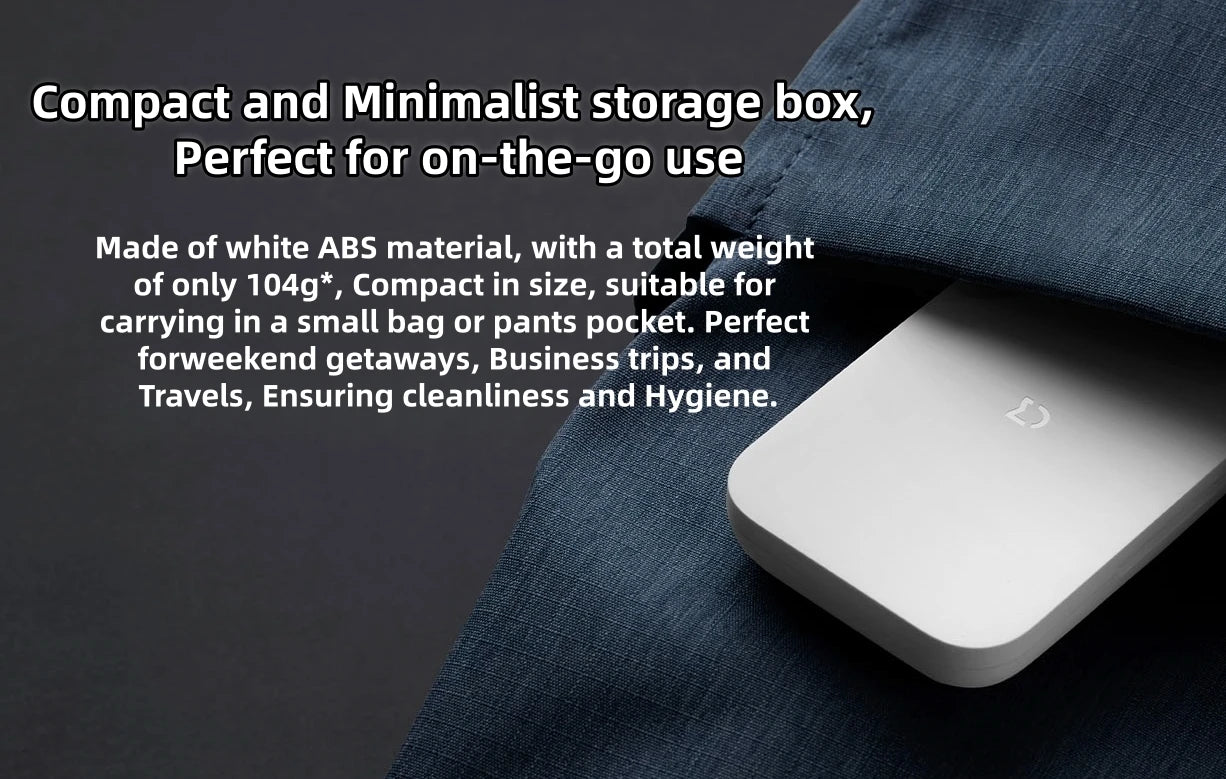 Mijia Nail Clipper Five-Piece Set White High-Quality Stainless Steel Magnetic Absorption Simple Five-Piece Set Portable