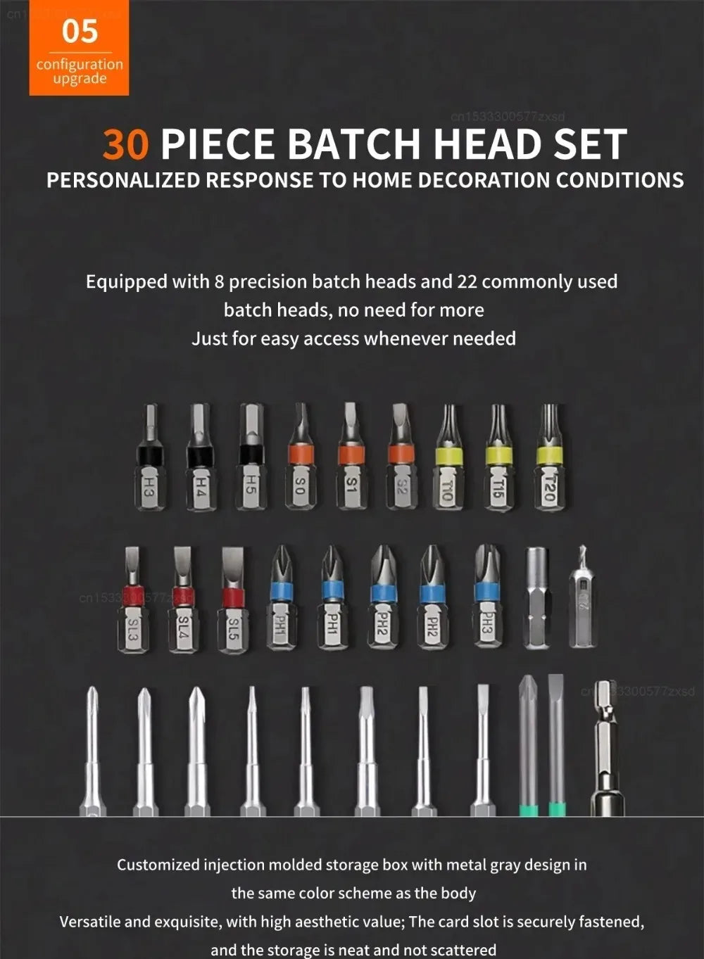 Worx 30 Bit Sets Power Tools WX242 Electrical Screwdriver Set Smart Cordless Drill Screwdrivers USB Rechargeable Set Home Repair - Shoppiline