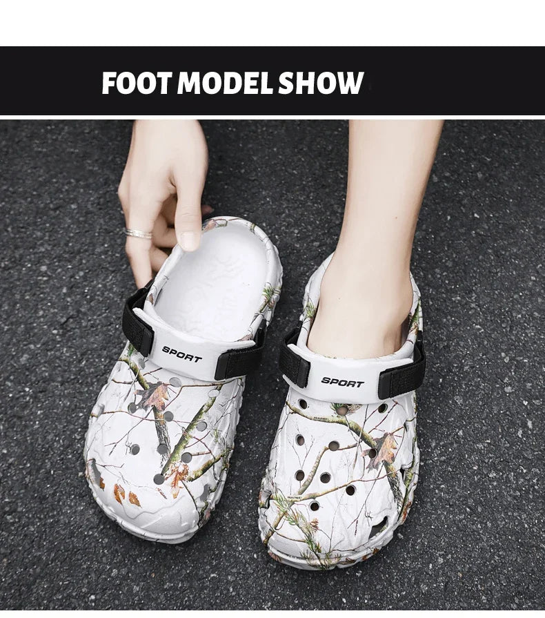 New Summer Men's Sandals New Home Garden Shoes Comfortable and Lightweight Men Slippers Non-Slip Soft Bottom Flip Flop Sandals