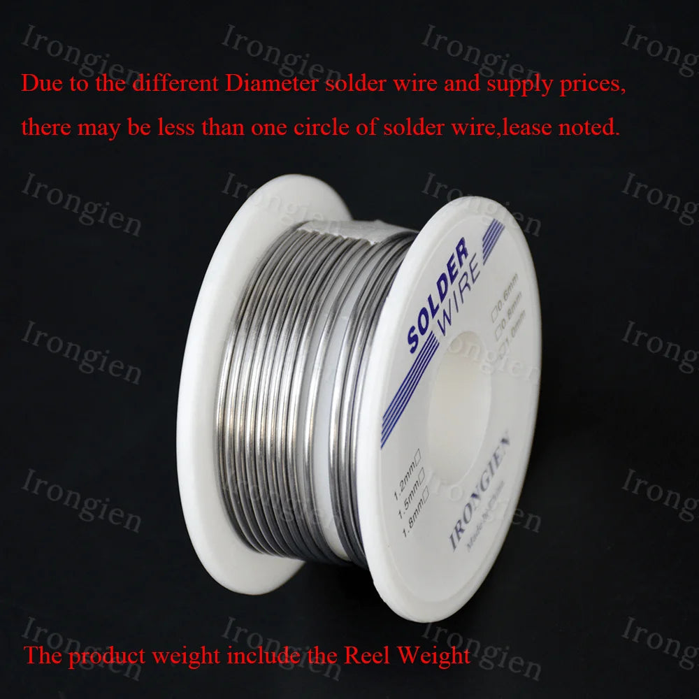 Irongien High Purity Soldering Wire 8g50g/Roll Mixed Tin Rosin Core Dia 0.6-1.5mm Solder Welding Wire For Electrical Soldering