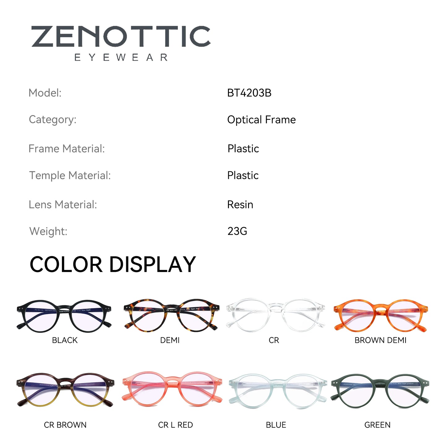 ZENOTTIC  Anti Blue Light Blocking Reading Glasses Women Men Anti-Glare Presbyopic Computer Eyeglasses Diopter from +0 to +4.0
