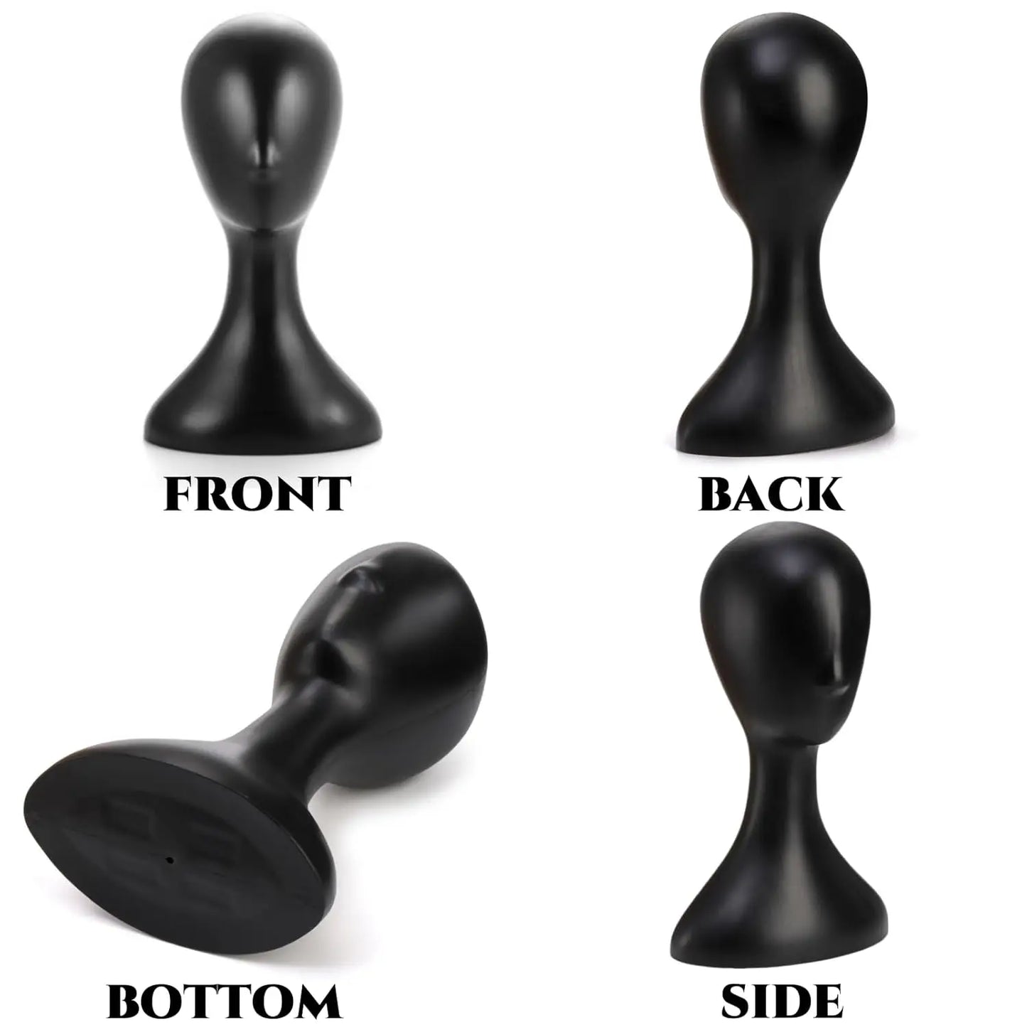 Tête de Mannequin Professionnel de 40 cm en Plastique, Torse de Modèle Féminin Réaliste et Durable pour Perruque, Chapeau, Masque, Coiffe, Bijoux