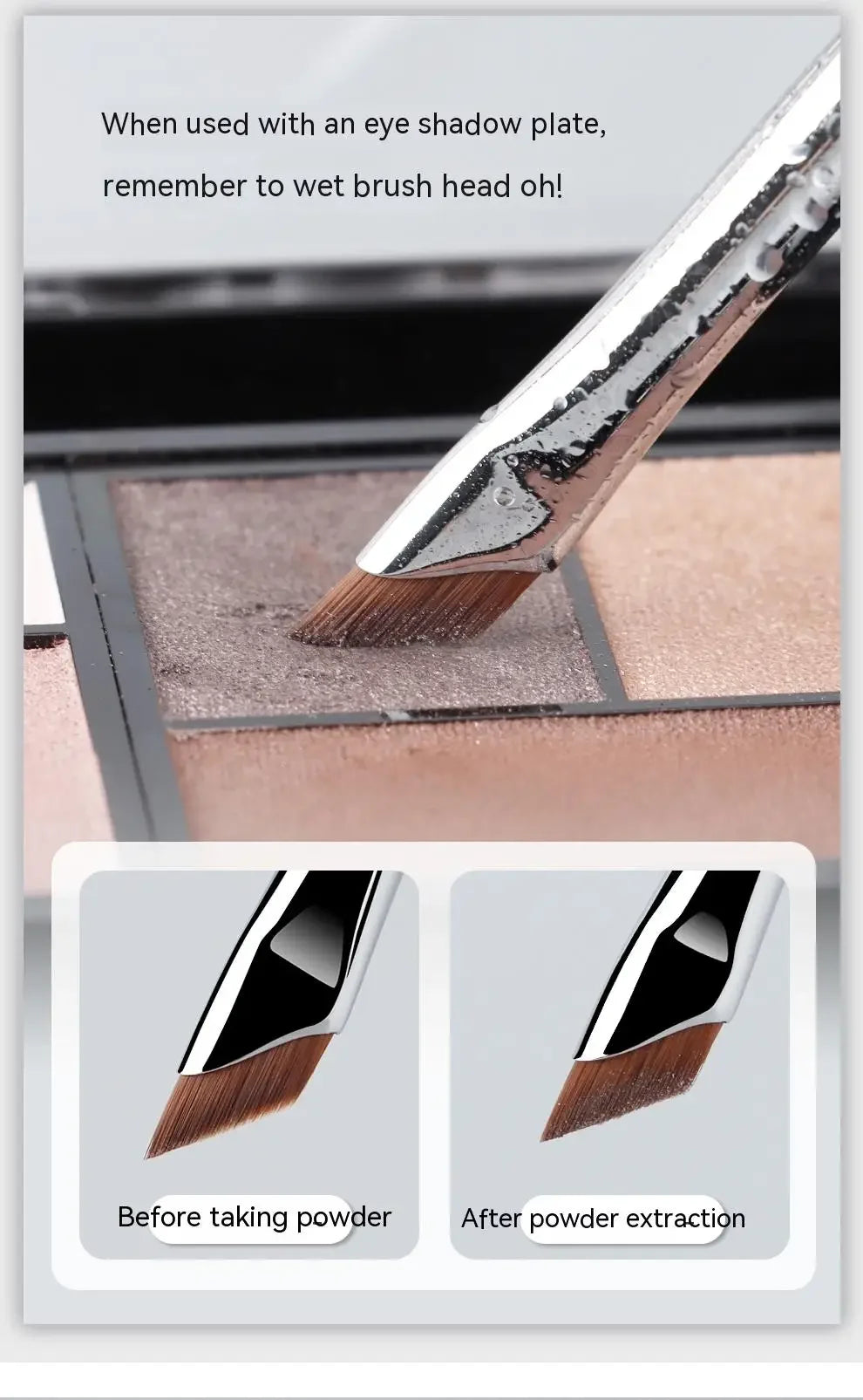 2/5Pc Karsyngirl Upgrade Blade Eyeliner Brush Ultra Thin Fine Angle Flat Eyebrow Brush Under The Eyes Place Precise Detail Brush