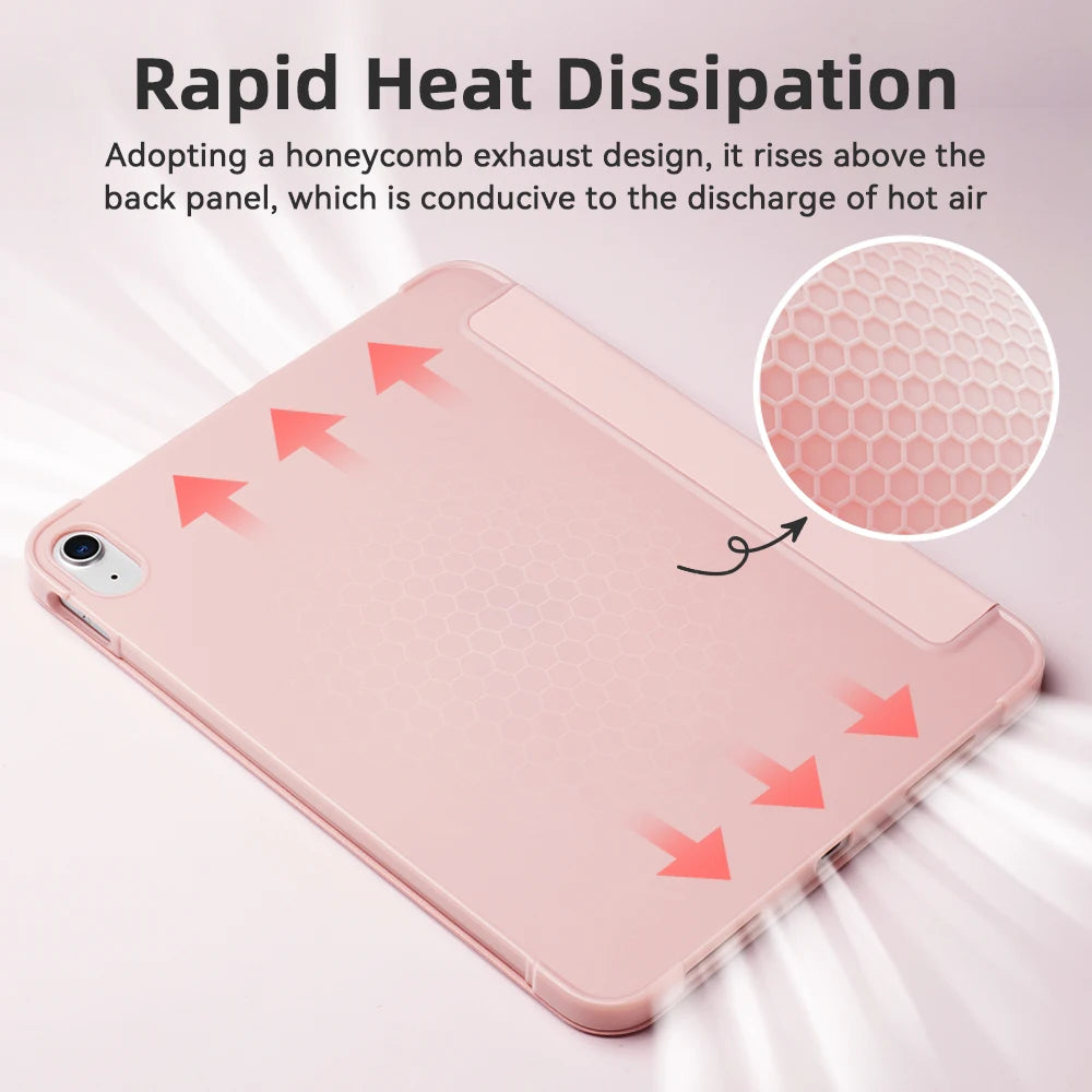 For iPad Mini 6 7 iPad Pro 11 M4 iPad Air 11 M2/M3 10th A16 for Air 5/6/7/8 10.2 9.7 10.9 Shockpro Case with Side Pencil Holder