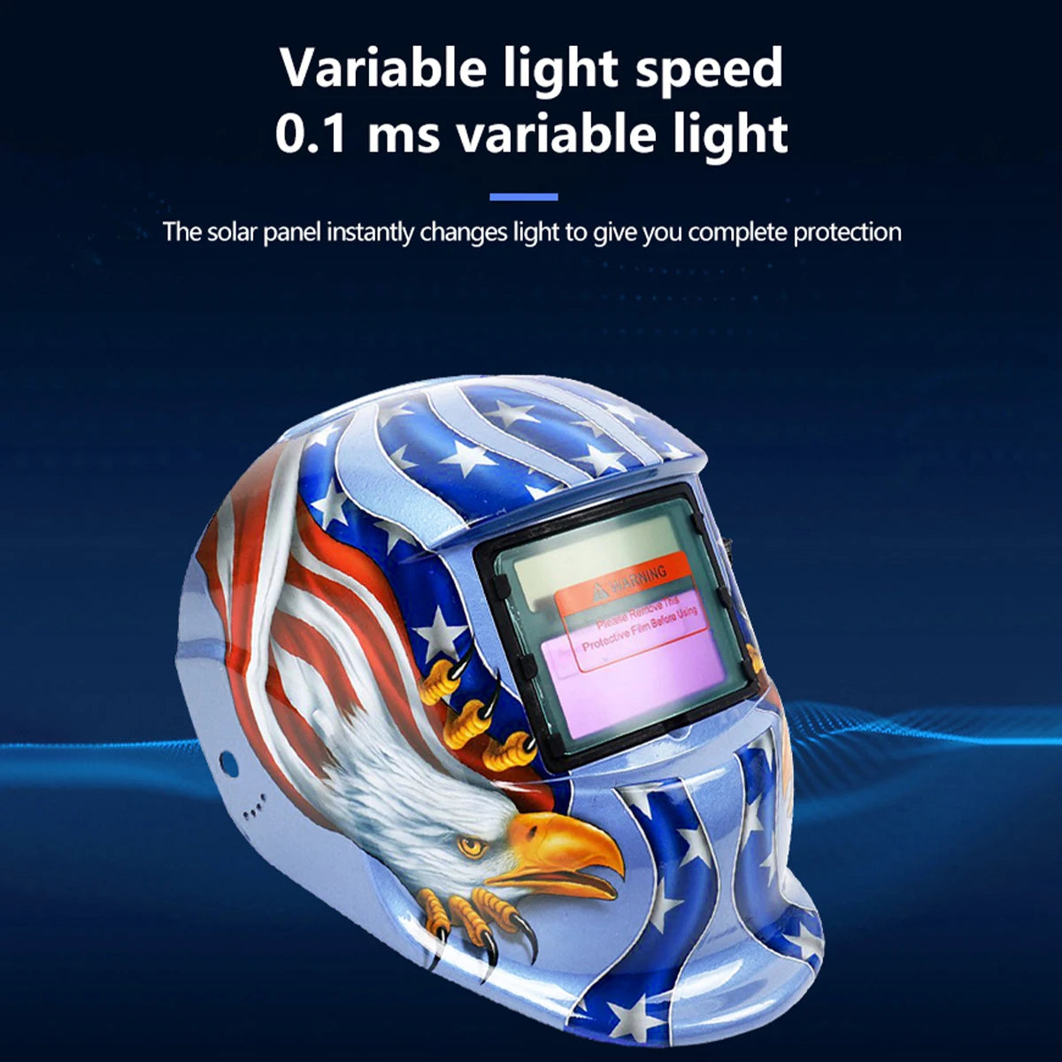 AIRAJ Welding Helmet Auto Darkening Welding Mask For TIG MIG ARC Welder Machine Large View True Color DIN9-13 93*42MM Vision - Shoppiline