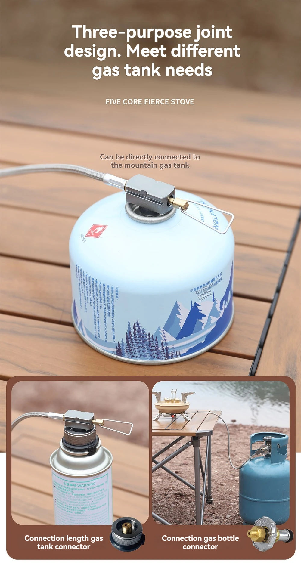 BRS Outdoor BRS-201A Five Core Fierce Stove Fierce Stove Five Star Stove Camping Barbecue Tool