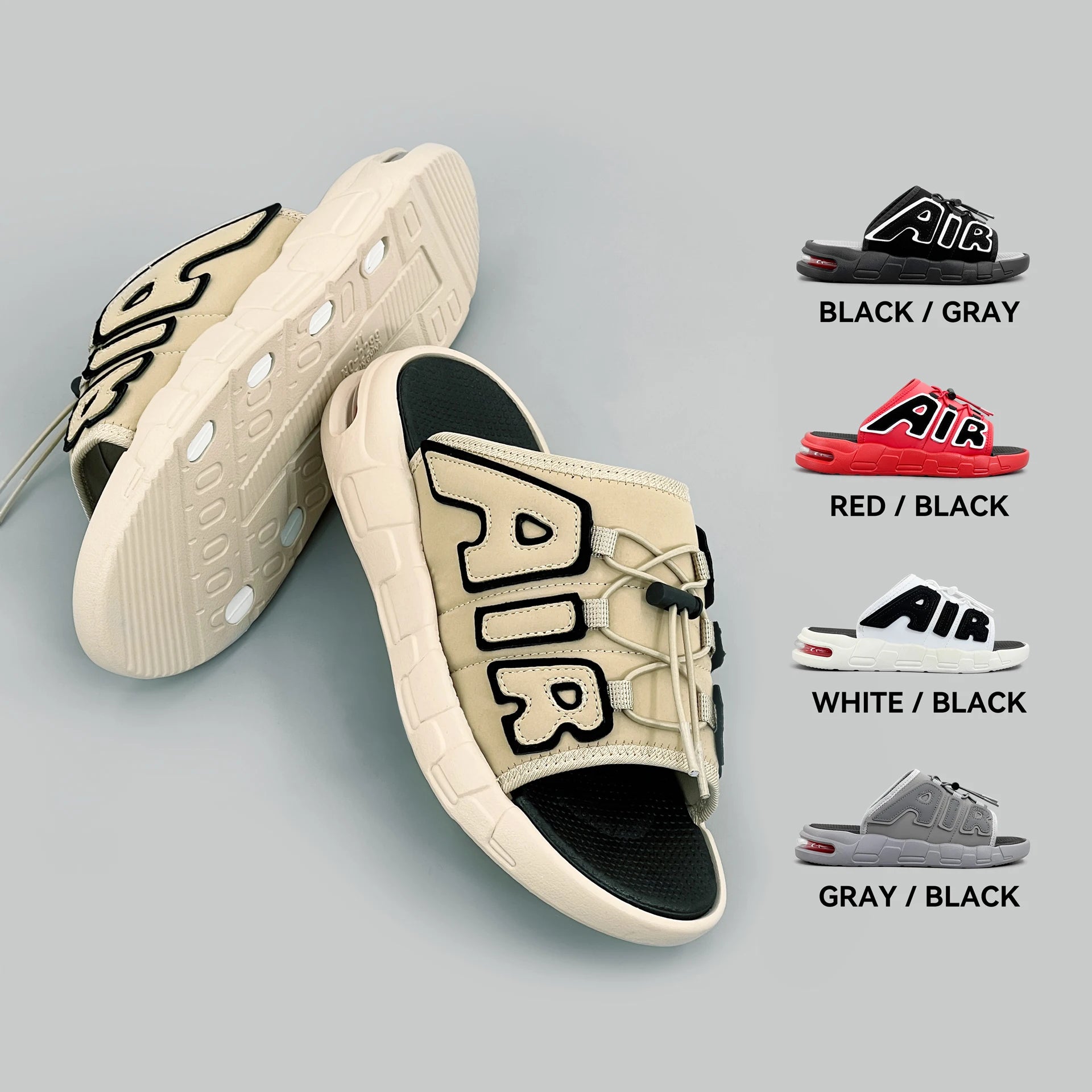 Slippers Men Air Cushion Design Slide Man Summer New PVC Soft Non-slip Men's Sports Slippers for Men Flip Flops Chanclas Hombre - Shoppiline