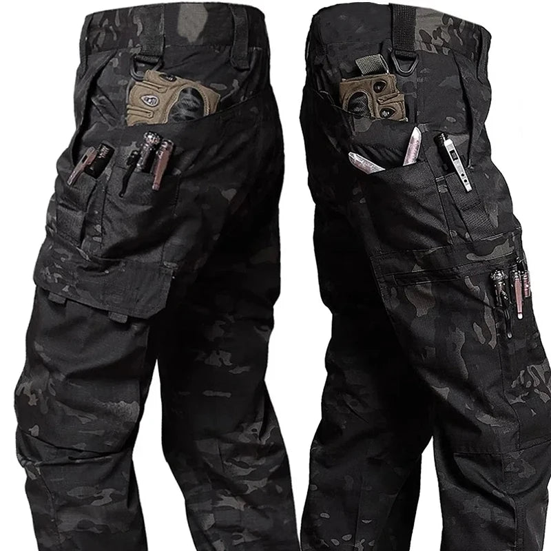 New Tactical Work Pants Men Outdoor Cargo Trousers Multi-pocket Waterproof Pant Autumn Spring Outdoor Workwear Hiking Trousers