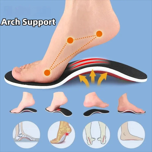1Pair/2Pairs Orthotic Insole Men Women Arch Support Flatfoot Insoles For Feet Ease Pressure Plantar Fasciitis Pain Relief Insole