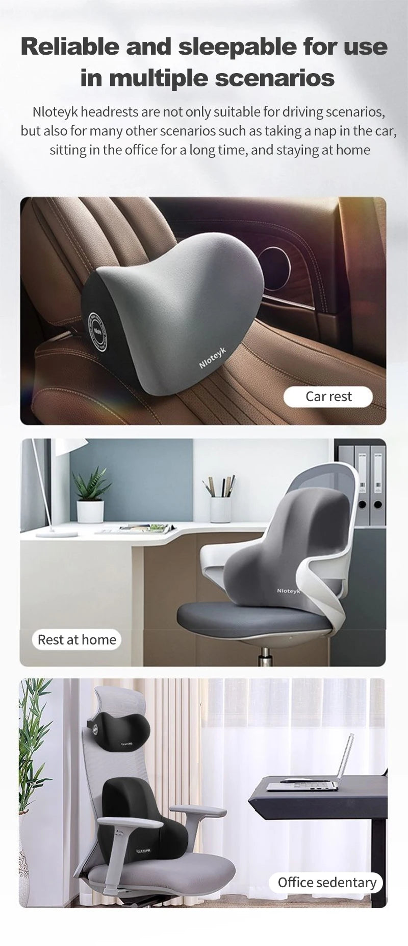 Auto Nackenkissen Memory Foam Schutz Lendenwirbelstütze Lordosenkissen Auto Kopfstütze Sitz Reise Innenausstattung Zubehör
