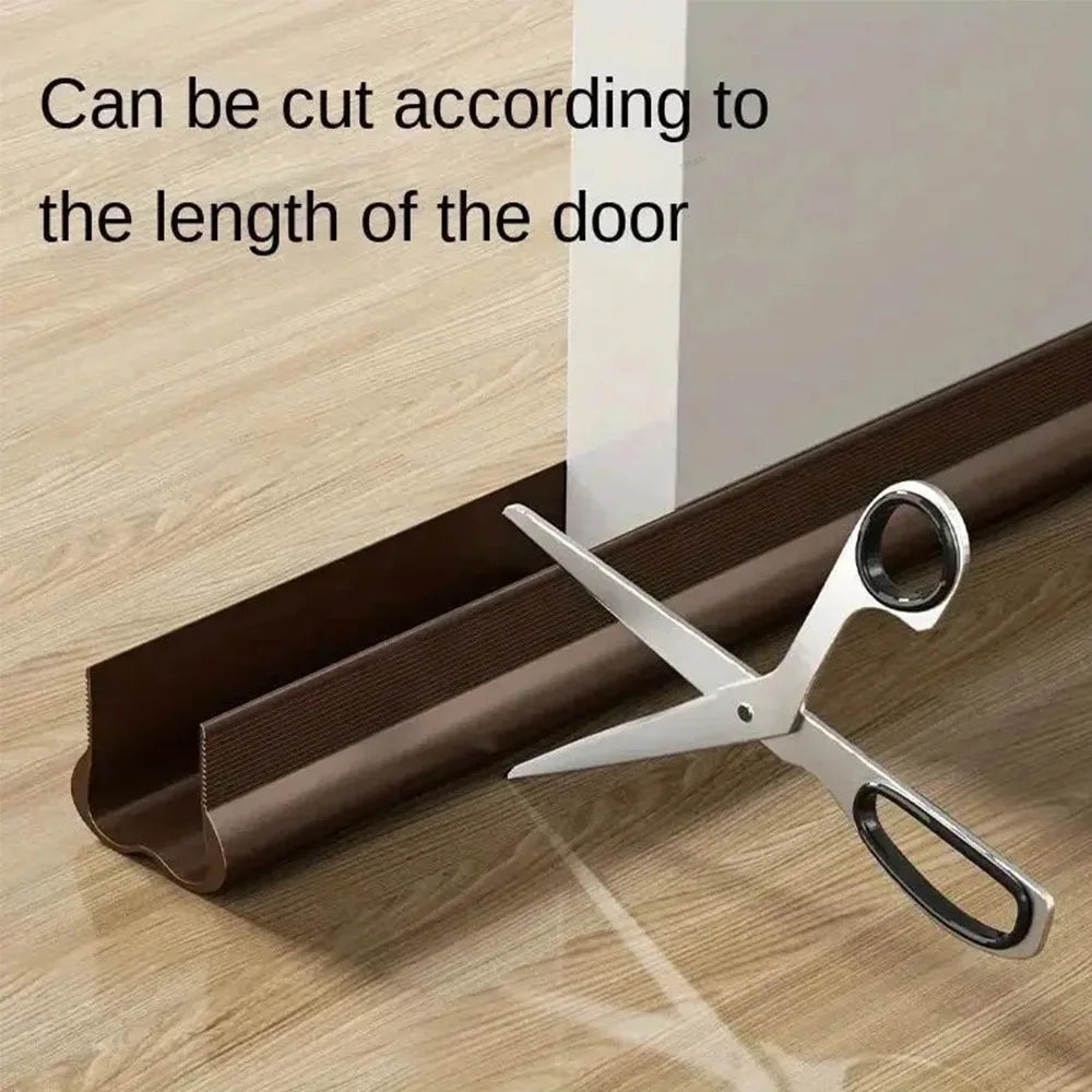 PVC Flexible Door Bottom Sealing Strip Under Door Draft Stopper Sealing Strip OundProof Gasket Weatherstrip Window Draft Guard - Shoppiline