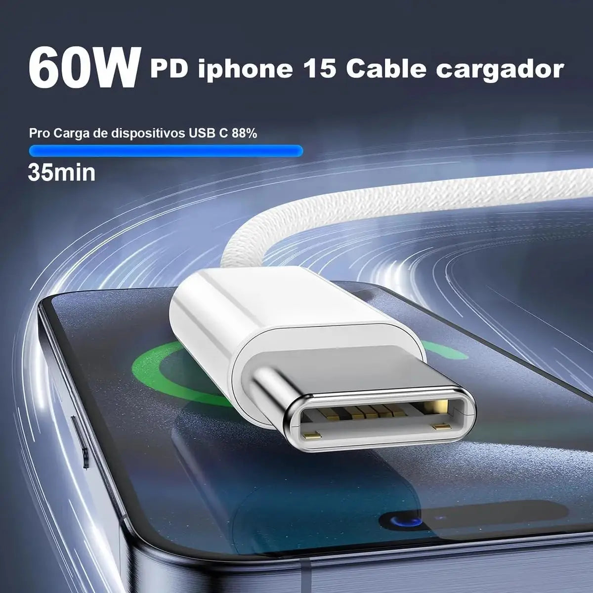 USB C to USB C Cable 60W Fast Charging, PD 60W, 480Mbps Data Transfer, for Laptops, Tablets, Type C Devices, MacBook, Phones