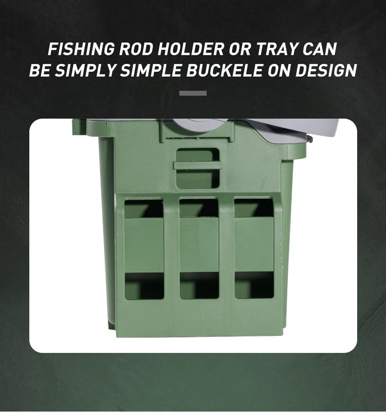 Large Fishing Tackle Box Multifunction Capacity Stand Rod Holder Cup Holder High Quality Plastic Egi Box Fishing Box - Shoppiline
