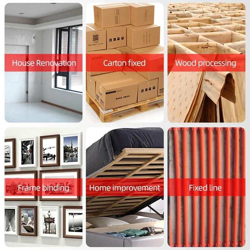 Manual Nailing Gun Light duty Home Use Code Nailing Gun Air Nail Woodworking Special Direct Staple Book Carpentry Tools U/T/N - Shoppiline