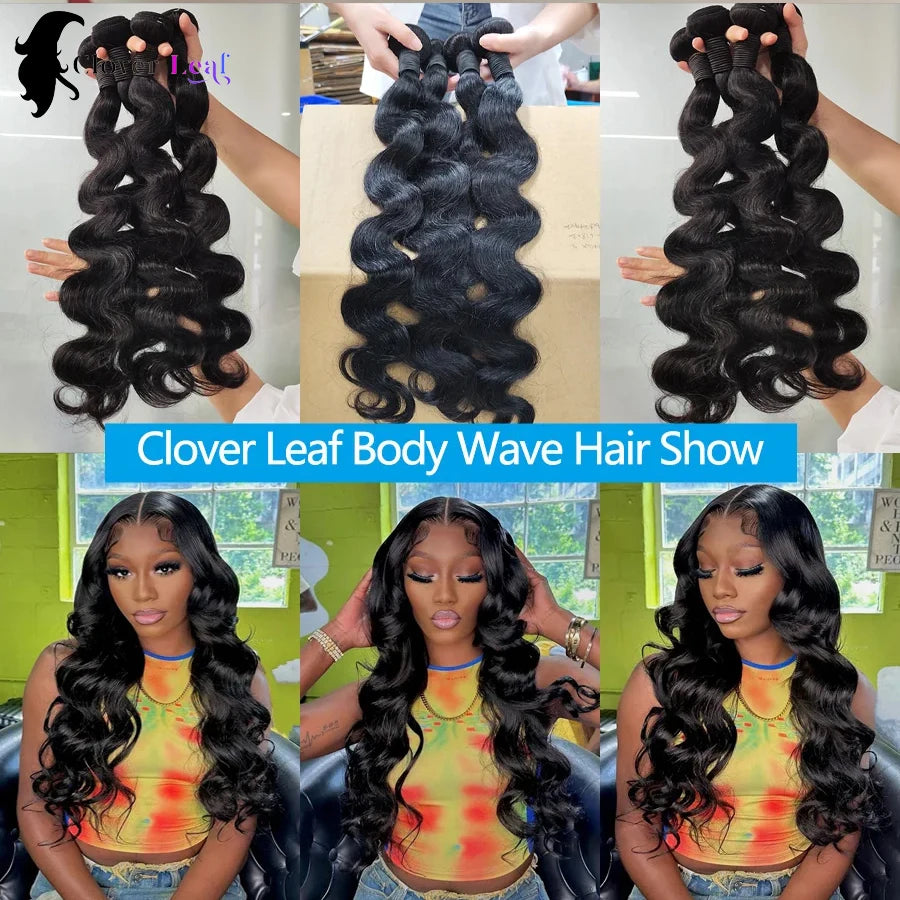 12A Lot de 1/3/4 mèches de cheveux humains Body Wave 24 pouces 100 % brésiliens bruts pour femmes, épaisses, livraison en 3 jours