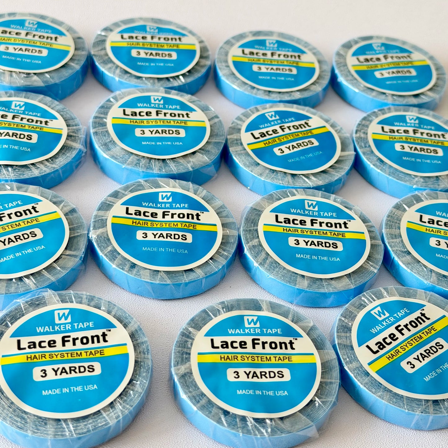30PCS/20PCS/10PCS/5PCS/1PCS  0.8 CM*3 Yards Super Hair Blue Tape Double-Sided Adhesive Tape for Hair Extension/Lace Wig/Toupee