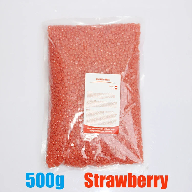 500g/200g/50g Hard Wax Beans for Hair Removal Body European Brazilian Pearl for Wax Warmer Waxing Beans for Wax Heater Machine